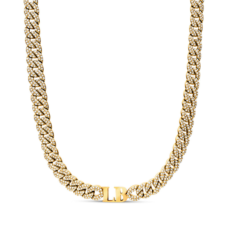 Gold Initial Choker Necklace