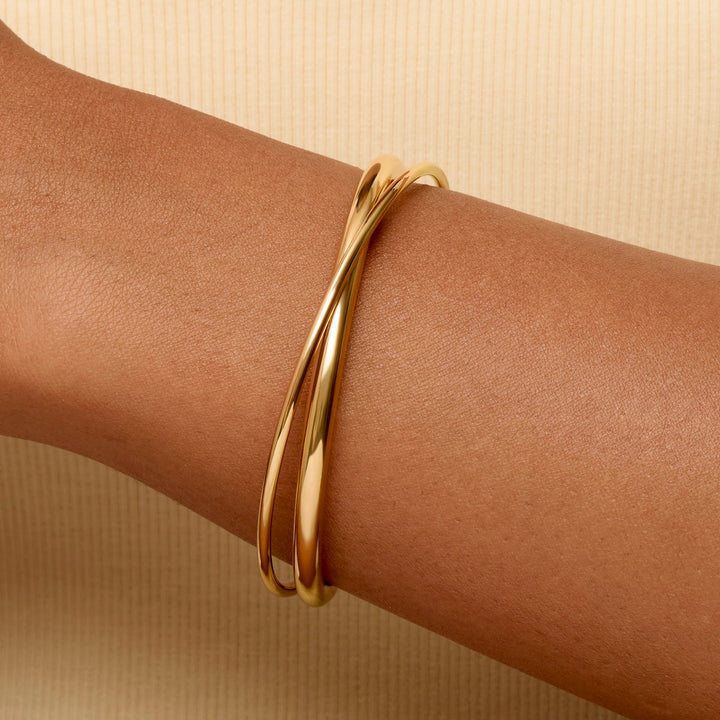 Crossover Bangle (Gold)