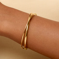 Crossover Bangle (Gold)