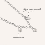 Custom Multi Love Locks Necklace (Silver)