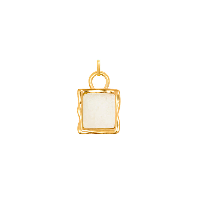 Molten Moonstone Charm (Gold)