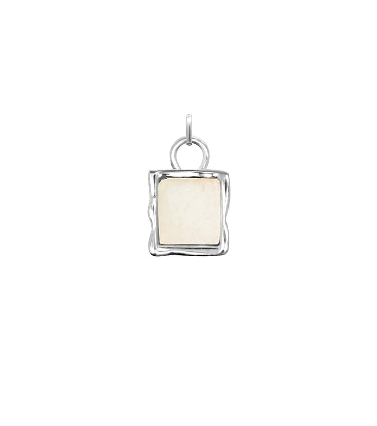 Molten Moonstone Charm (Silver)