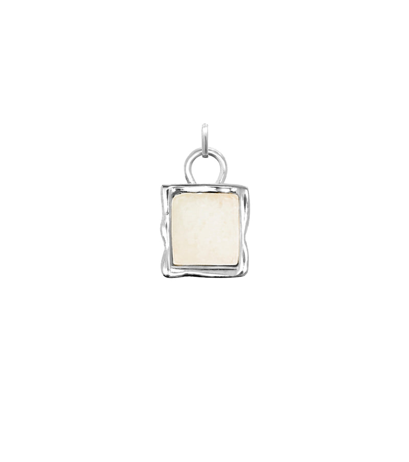 Molten Moonstone Charm (Silver)