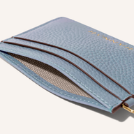 Leather Card Holder (Powder Blue)