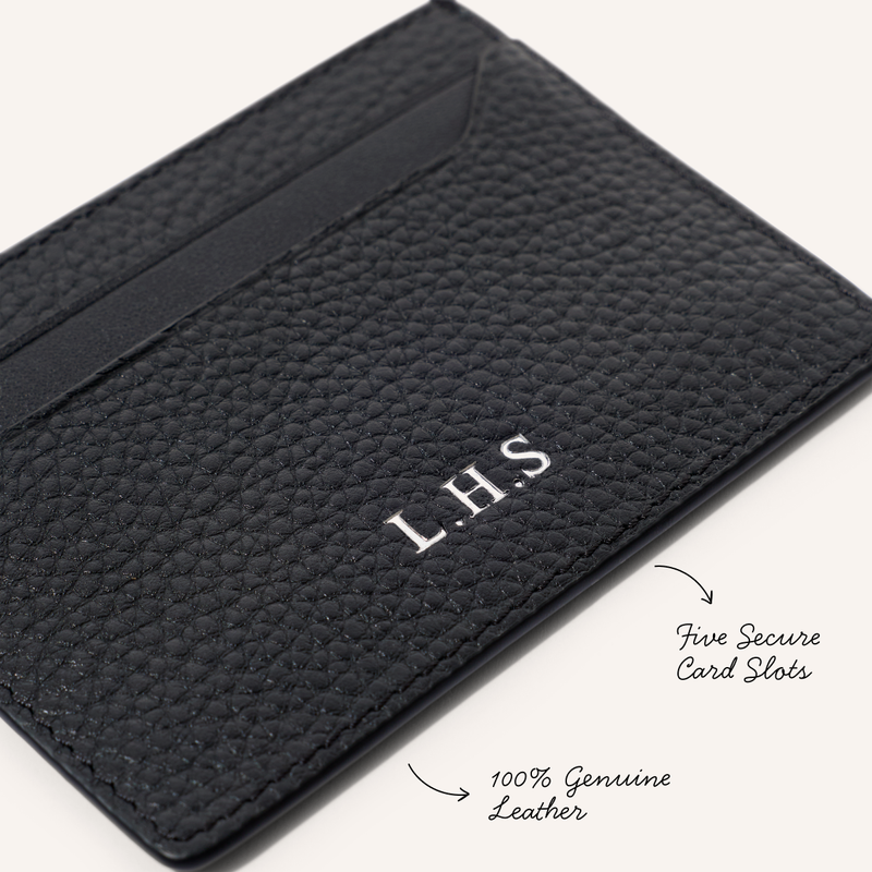 Men's Leather Card Holder (Black)