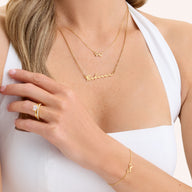Fine Bow Bracelet (Gold)