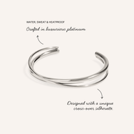 Crossover Bangle (Silver)