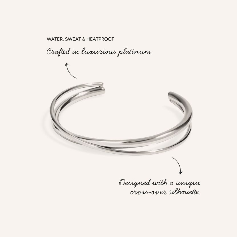 Crossover Bangle (Silver)