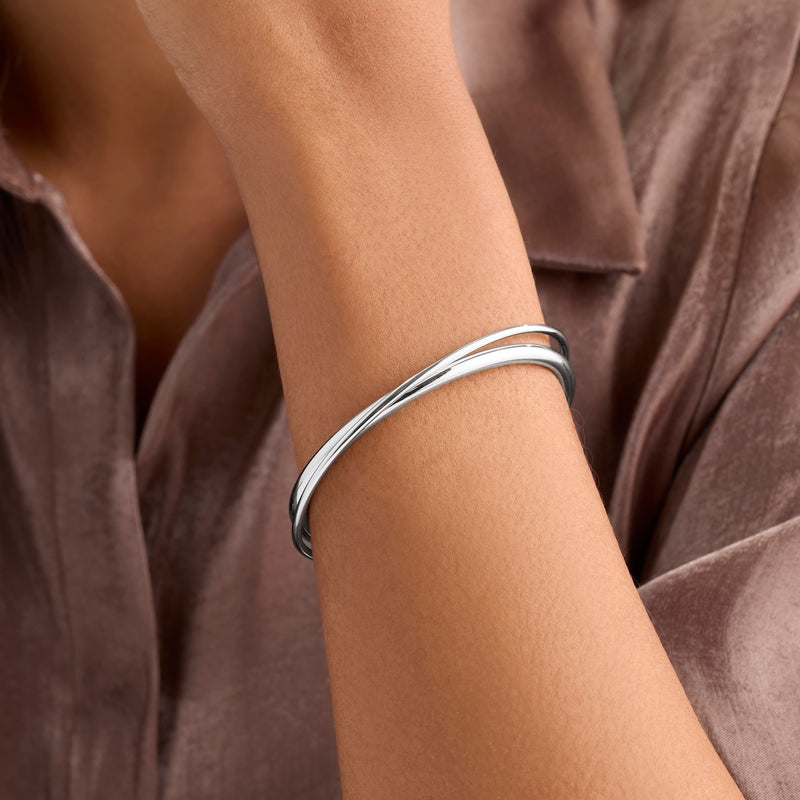 Crossover Bangle (Silver)
