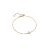 Crystal Clover Bracelet (Gold)