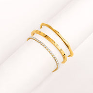 Crystal Heart Gold Styling Stack