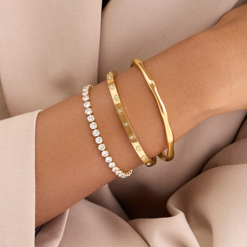 Crystal Heart Gold Styling Stack