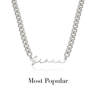 Signature Name Necklace - Silver