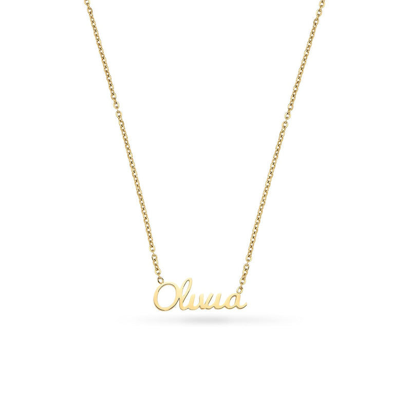 Cursive Name Necklace (Gold)
