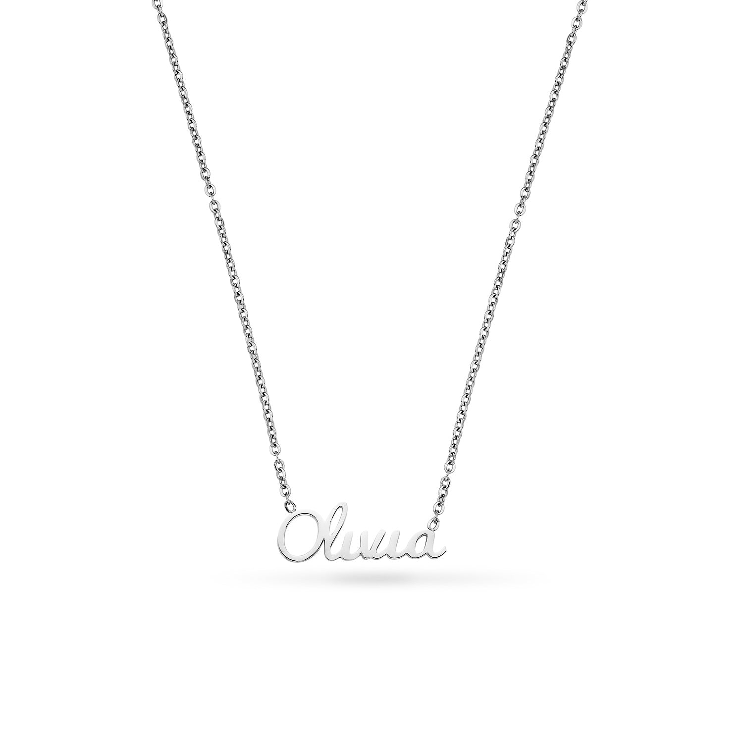 Cursive Name Necklace Silver Abbott Lyon cursive-name-necklace-silver-abbott-lyon