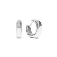 Written In The Stars Soft-Edge Hoops (Silver)