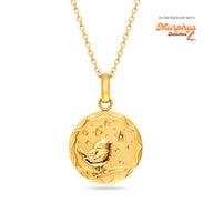 Murphys Sketches x Abbott Lyon Custom Robin Coin Necklace (Gold)