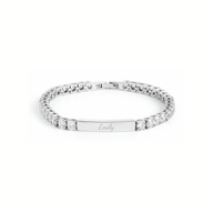 Custom Bar Tennis Bracelet (Silver)