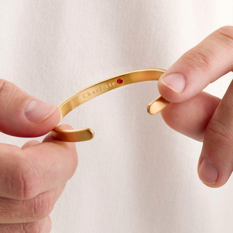 Custom Memento Cuff Bangle (Gold)