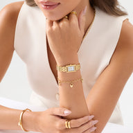 Custom Multi Love Locks Bracelet (Gold)