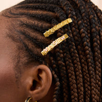 Custom Name Hair Clip (Gold)