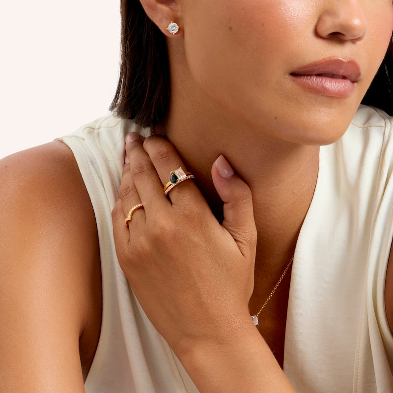 Custom Toi Et Moi Birthstone Legacy Ring (Gold)