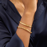 Script Name Bangle (Gold)