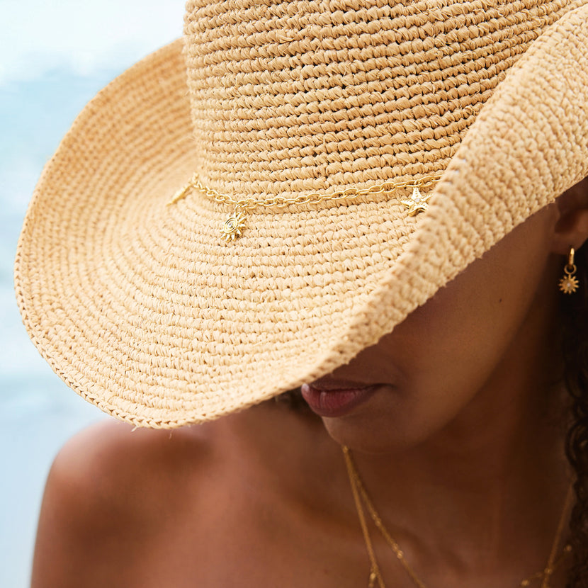 Raffia Cowboy Hat (Natural)