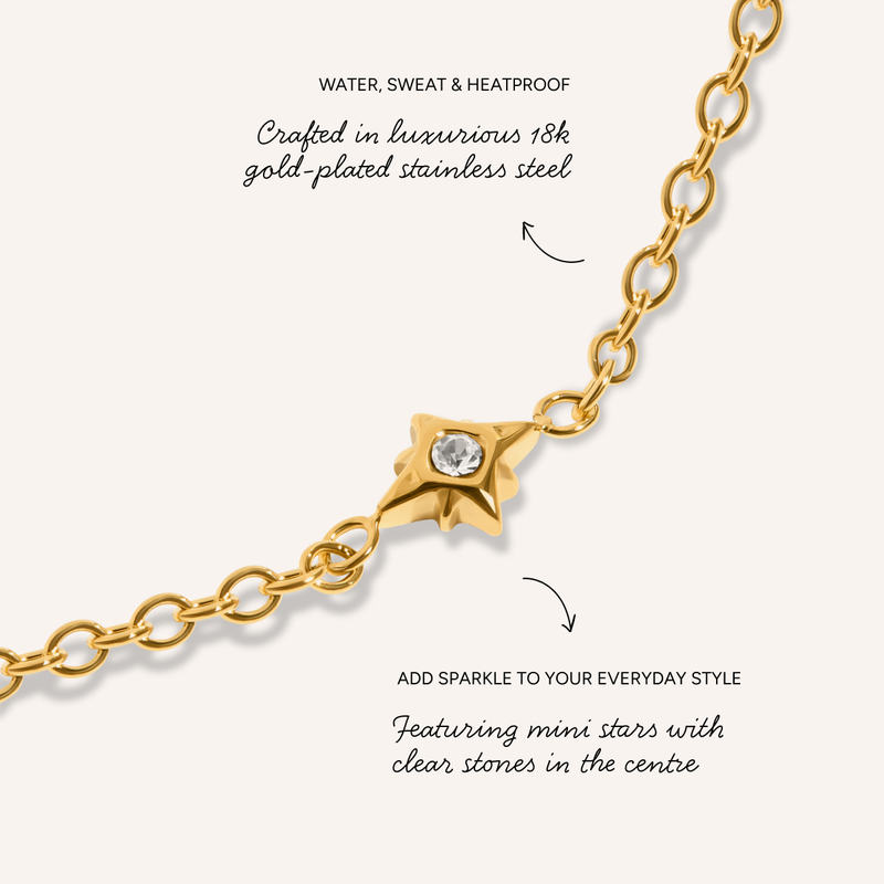 Written In The Stars Chain Bracelet (Gold)