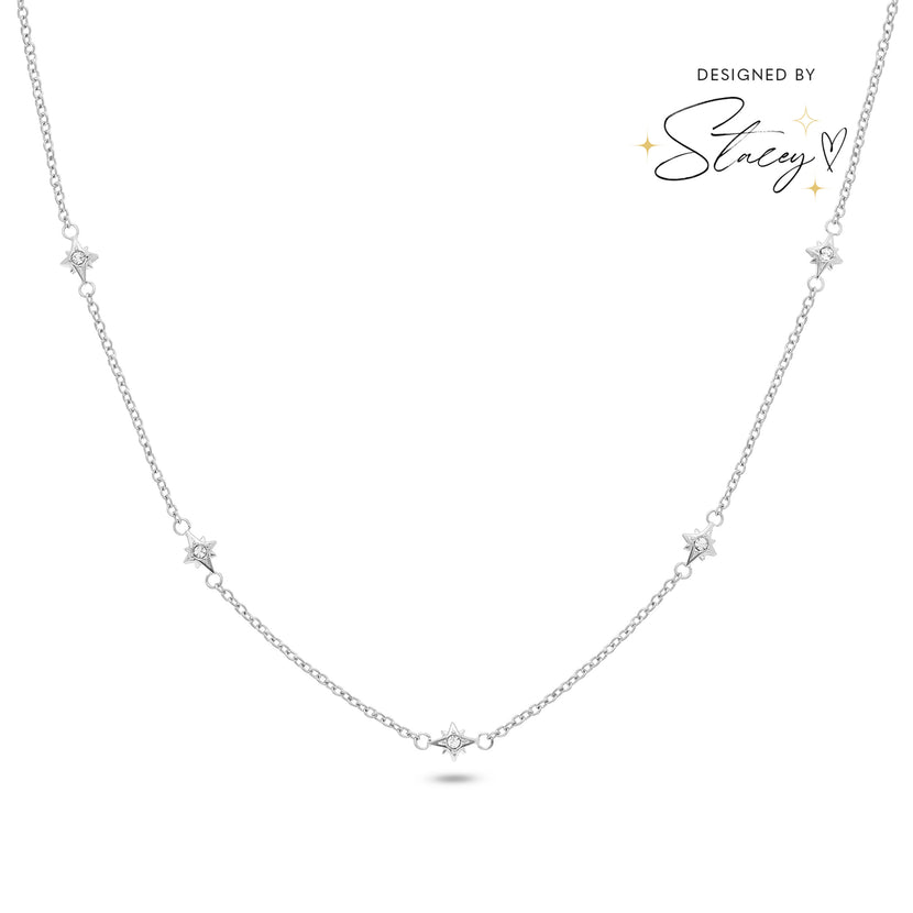 Written In The Stars Chain Necklace (Silver)
