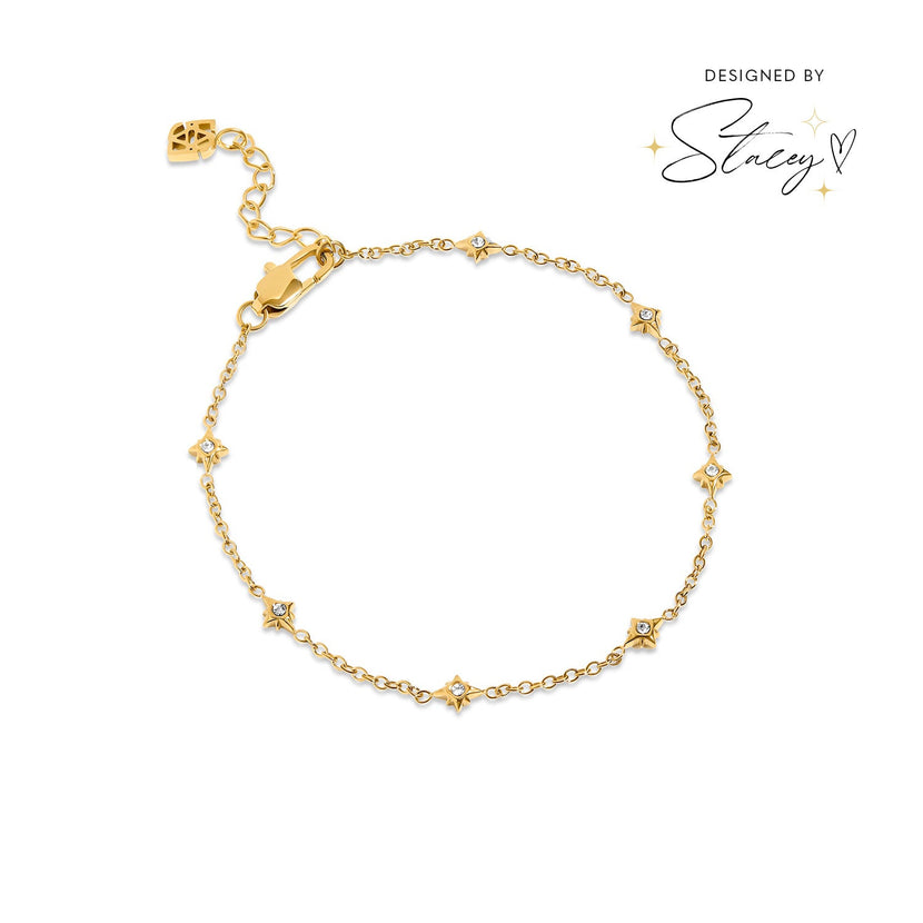 Written In The Stars Chain Bracelet (Gold)