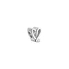Doodle Heart Bracelet Charm (Silver)