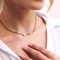 Enamel Charm Builder Necklace (Gold)