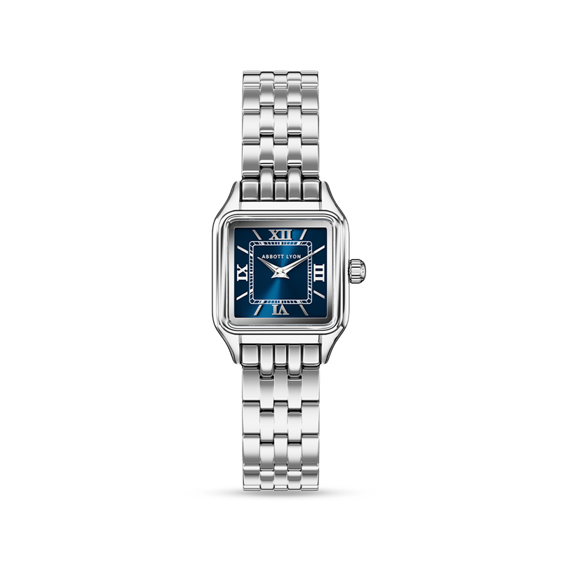 Essence 23mm Navy Watch (Silver)