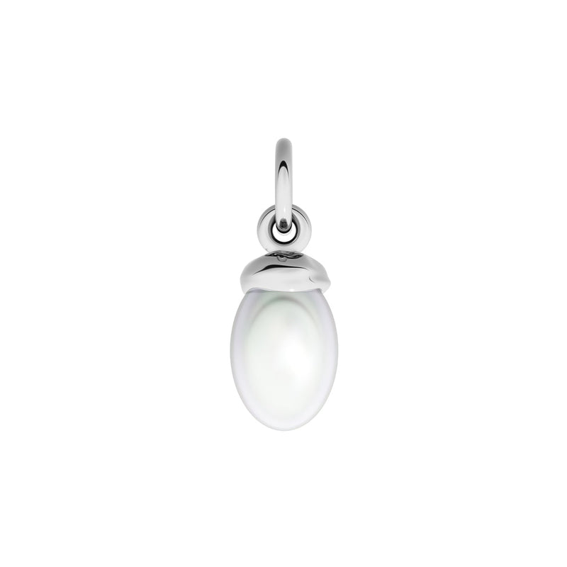 Made Mine Fine Charm - Organic Pearl (Silver)