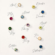 Floating Birthstone Charm Locket (Silver)