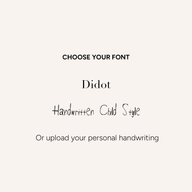 Custom Handwritten Domed Bangle (Silver)