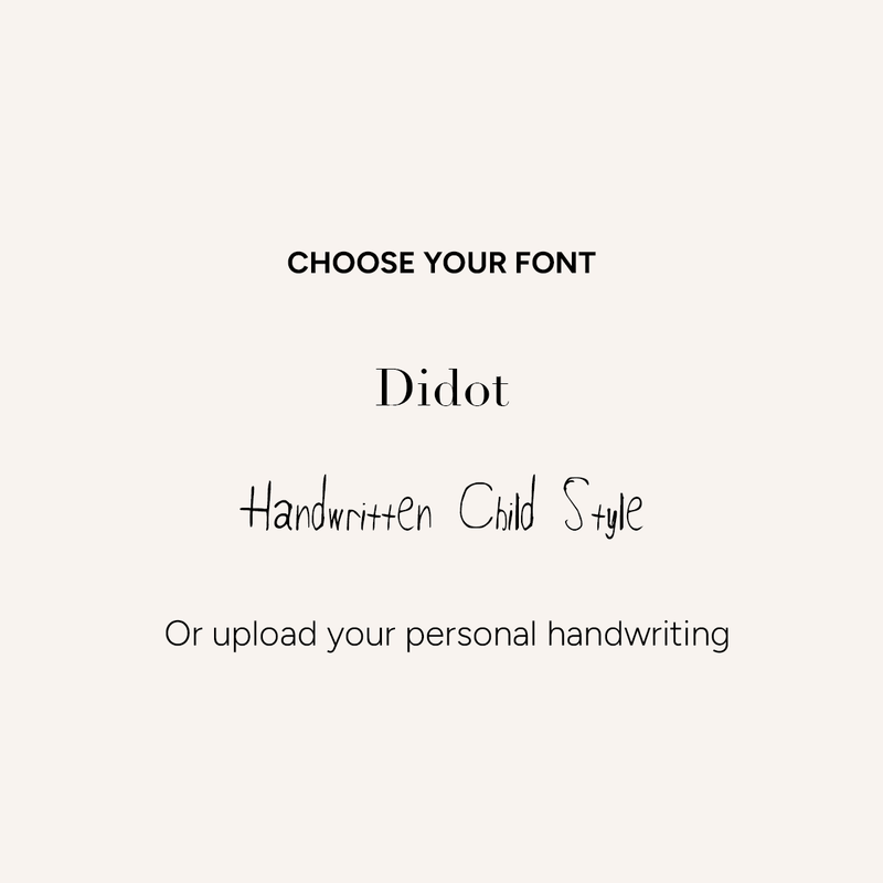 Custom Handwritten Domed Bangle (Silver)