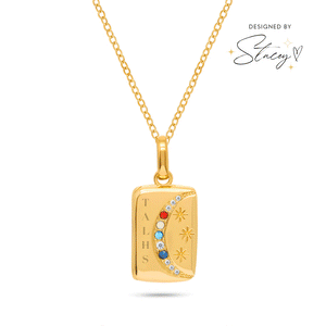 Written In The Stars Locket Necklace (Gold)