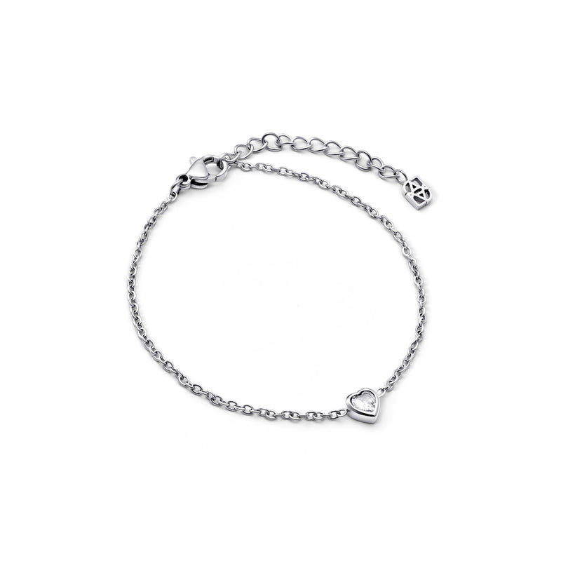 Crystal Heart Bracelet (Silver) (CS Replacement)