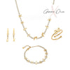 Gemma Owen GXO Custom Tennis Chain & Initial Earring Bundle (Gold)