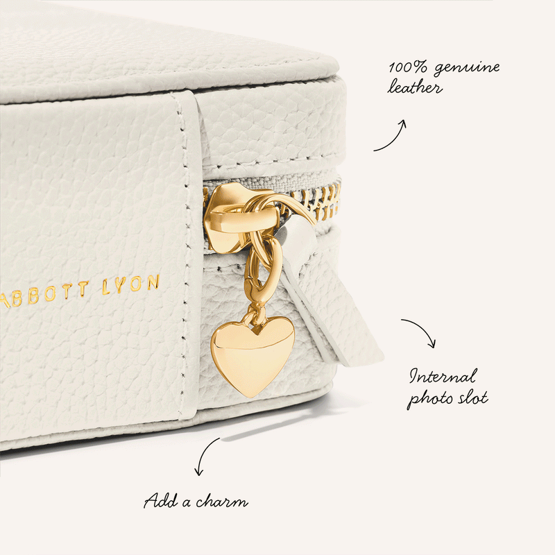 Leather Keepsake Box (Ivory)
