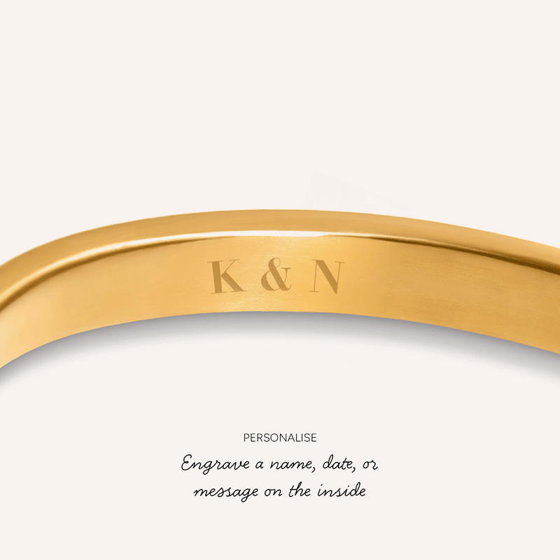 The Memento Cuff Bangle (Gold)