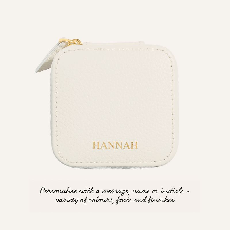 Leather Keepsake Box (Ivory)