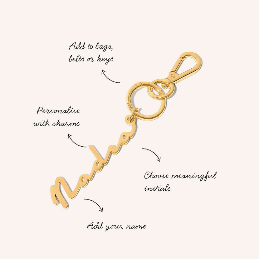 Personalised Name Accessories Charm (Gold)