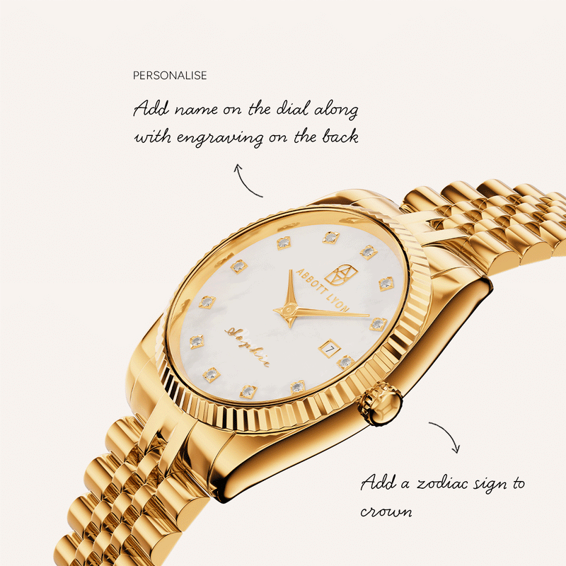 30mm Custom Belgravia Watch (Gold)