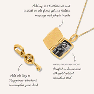 Written In The Stars Locket Necklace (Gold)