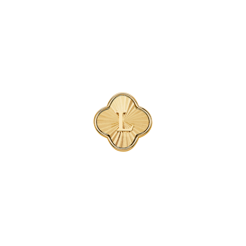 Pearl Clover Charms (Gold) - Heart