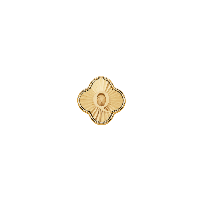 Pearl Clover Charms (Gold) - Heart