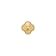 Pearl Clover Charms (Gold) - Heart